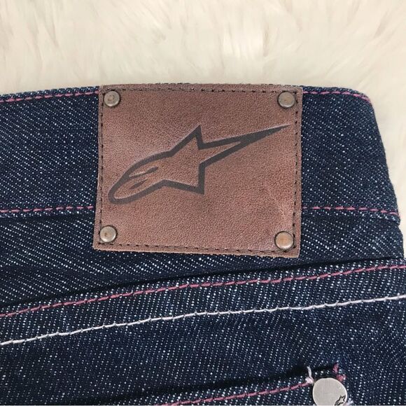 ALPINESTARS Roulette Skinny Straight Motorcycle Jeans Low Rise Moto Size 1 New - Picture 8 of 10